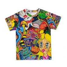 

Hip Hop Retro Mushroom Cute Female T-shirts O-Neck Summer Casual Summer Plus Size Woman T-shirts 2022 Fashion Streetwear Clothes