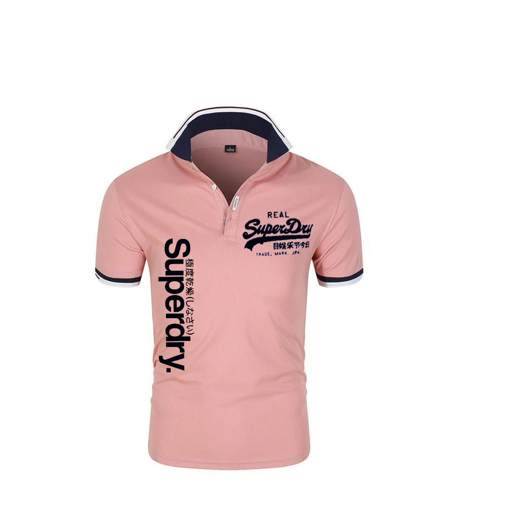 Polo Shirt for Men Summer Lapel Anti-pillin Printing Short Sleeve Casual Business Fashion Slim Fit polo shirt,mens golf shirts