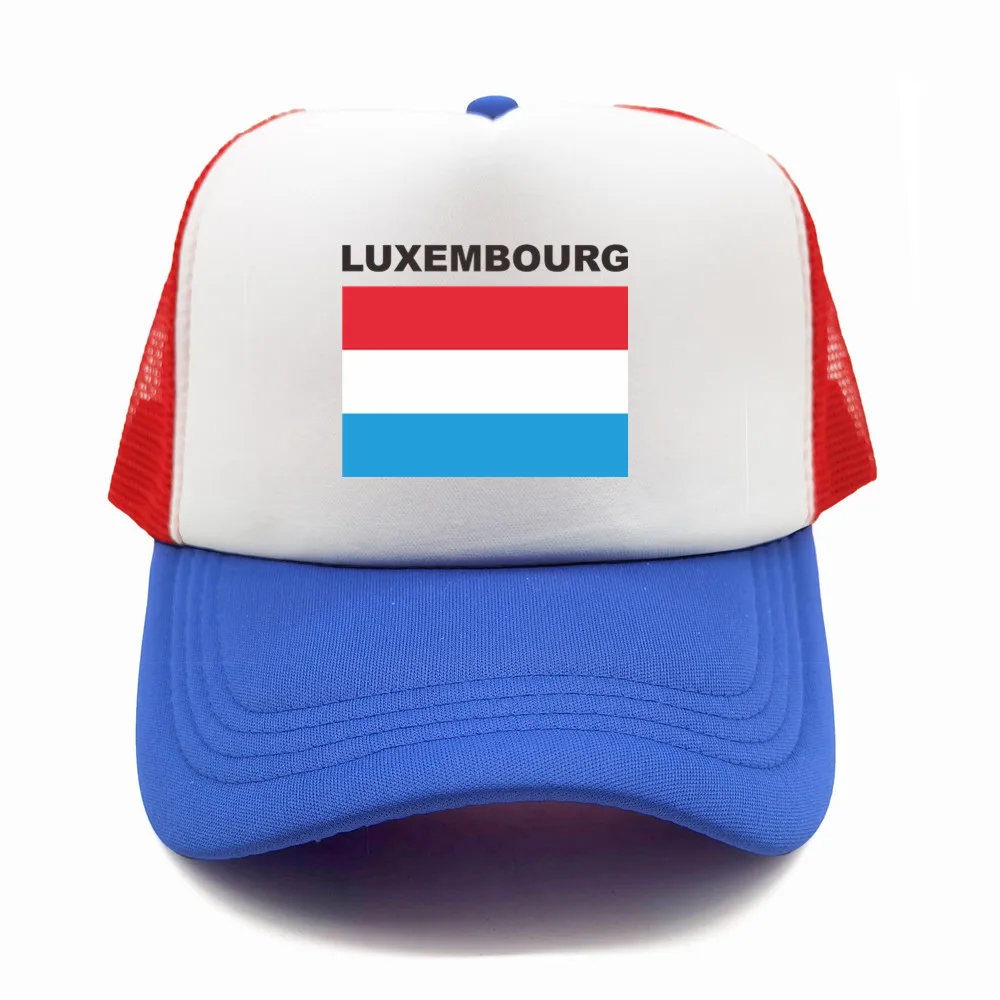 

Luxembourg Trucker Cap Summer Men Cool Country Flag Hat Baseball Caps Unisex Outdoor Mesh Net Caps