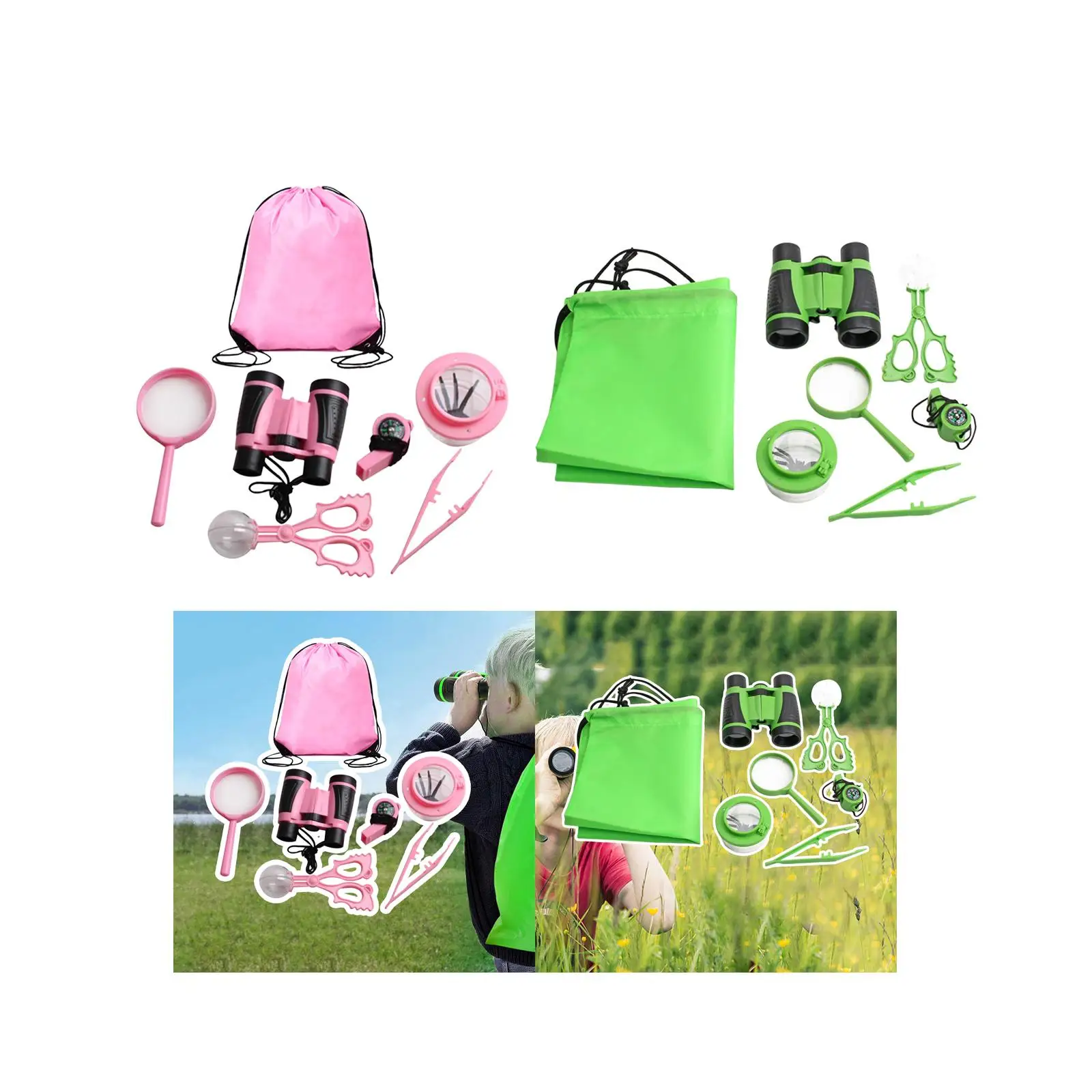 7 Pieces Nature Exploration Kits Backpack for Backyard Kids Camping Gear  Hiking Outdoor Activities Ages 3 4 5 6 7 8 Years Old - AliExpress