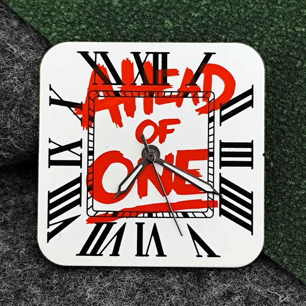 Square Dial 'Time is Money' Customized Watch Face for Premium Watch Accessories
