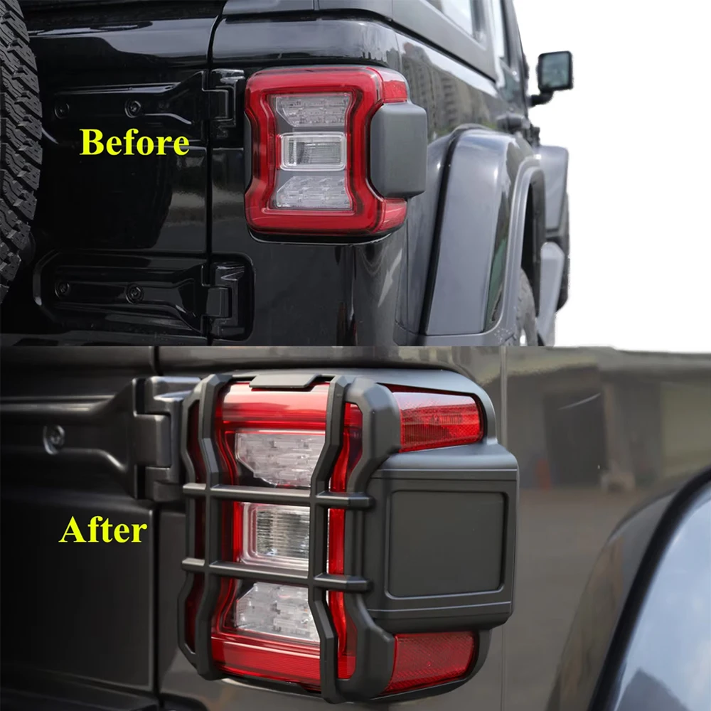 テールライトガードジープラングラー JL 2018-2023 リア LED テール