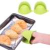 11 Color Style 2 PCS Silicone Oven Gloves Heat Resistant Pinch Mitts Anti Scalding Non Slip Gloves Clip Air Fryer Microwave Oven 3