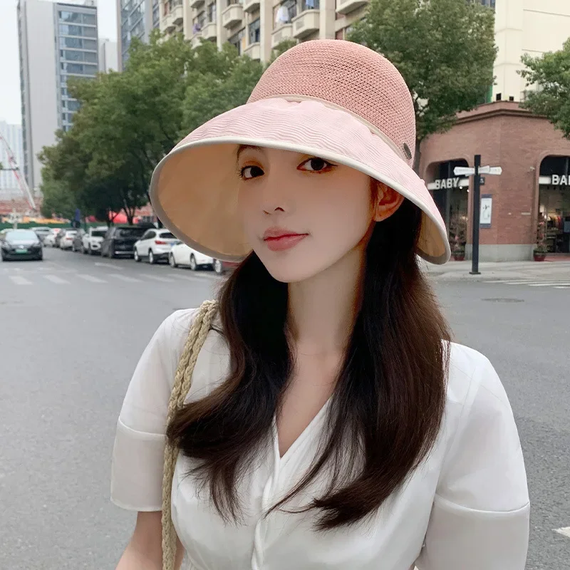 여성용 여름 햇빛 차단 모자, 빙하 모자, 접이식 통기성 UV 차단, 낚시 모자, 스컬리 비니