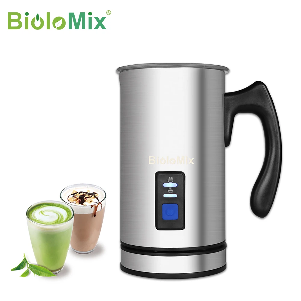 BioloMix Detachable Milk Frother and Steamer,5-in-1 Automatic Hot