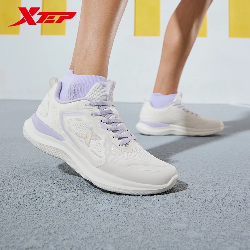Xtep Running Shoes For Women Spring Non-Slip Women's Sports Shoes Stability Rebound Durability Soft Sneakers 876118110065