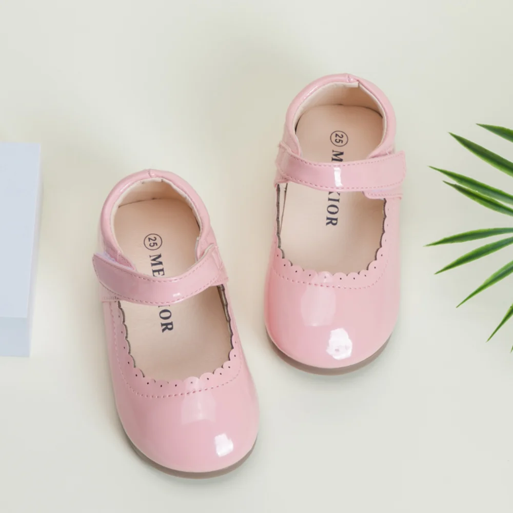 Girls Soft Bottom Multi-color Leather Spring Autumn New Baby Girl Bright Color Leather England Style Breathable Princess Shoes 5