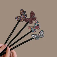 Coréen papillon cheveux chignon fabricant femmes bricolage cheveux Braider outil épingles à cheveux torsion pinces à cheveux filles outils de coiffure accessoires noir 2025 2