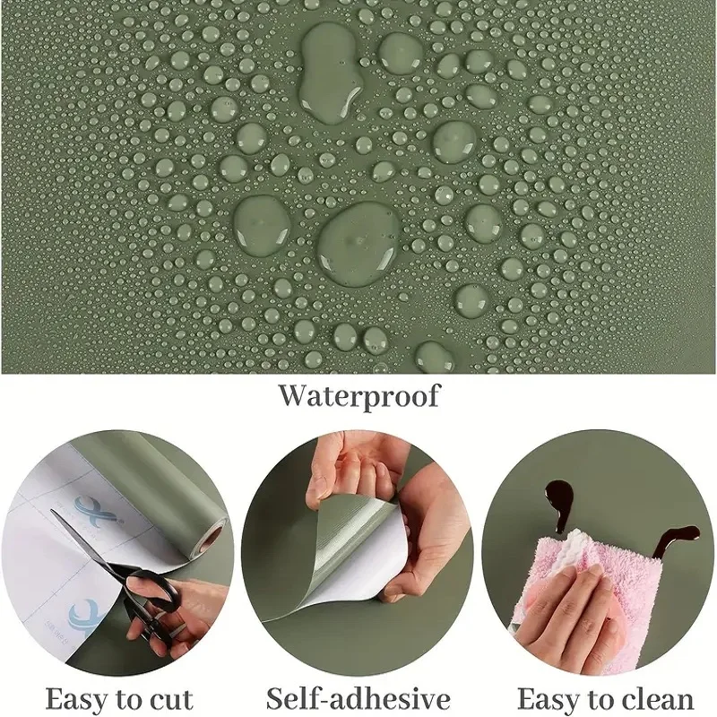 Elf-Adhesive Wallpaper, Matte Self-Adhesive Contact Paper, Peel And Stick, Waterproof Removable Living Room Kitchen Bedroom Dorm 2
