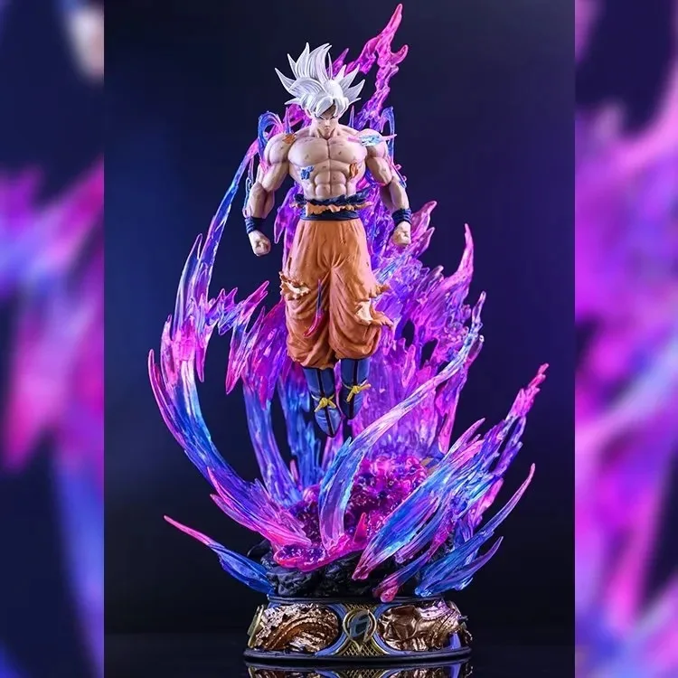 

High Quality Dragon Ball Z Super Ultra Instinct Goku Figure Model Collection Toys 38cm no LED