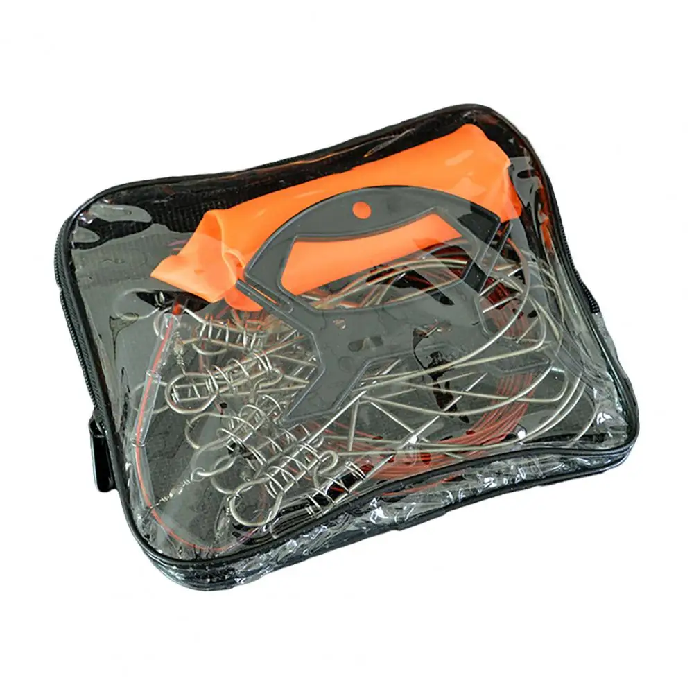 1 Set Fish Buckle Tackle 5 Snaps Strong Pull Force Fish Buckle Stainless Steel Fishing Lock Buckle Fishing Accessories