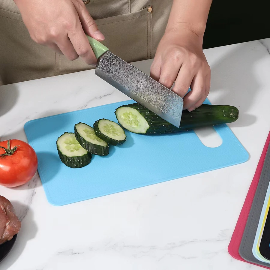 1PC classification PP cutting board Multi-functional kitchen household can hang light non-slip vegetable and fruit cutting board Kitchen