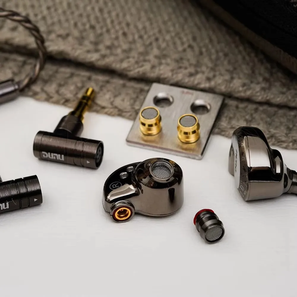 2024 New DUNU Falcon Ultra Titanium Grey Loong Year Edition Dynamic Driver IEMs with Replaceable Sounding Filters MMCX Cable 5