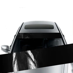 3D Vinyl Decorative Car Sunshade Stickers for Front Windshield and Rear Gear (Glossy Black)