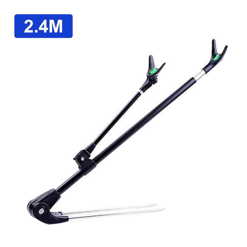 Telescopic Fishing Rod Bracket Rack Pole Stand Holder Adjustable  1.7M/2.1M/2.4M Anti-slip Folding Stainless Steel Fishing Tool - AliExpress