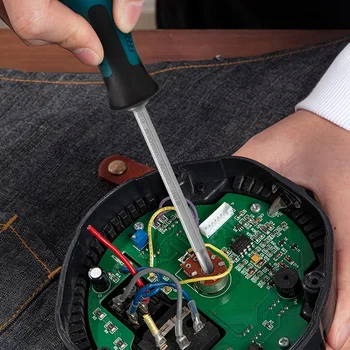 10 pcs Slotted Screwdriver Set,Magnetic Long Double Sided Inserts Screwdrivers,Professional Repair Tool Multi Function Hand Tool 5