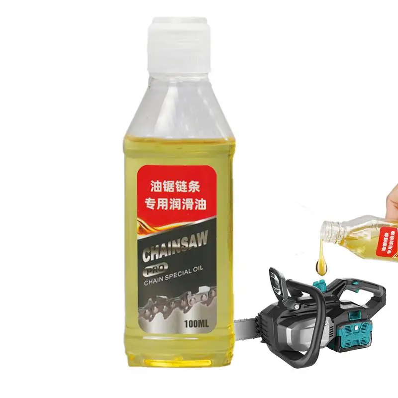 Chain Saw Oil Noise Reduction Motorcycle Chain Lubricant Garden Hedge Trimmers Mowers Rustproof Protection lubricating oil 100ml