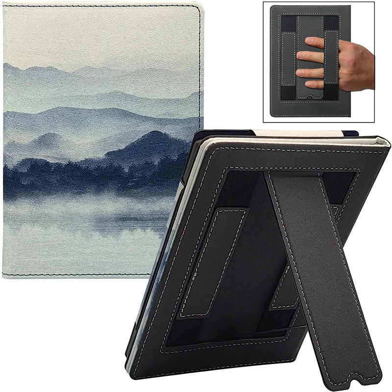 Dual Hand-Held Stand Case with Smart Sleep-Wake Function