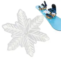 Snowboarding Stomp Pads Snowflake Shape Stomp Mat Stomp Pad Enhanced Grip Snowboarding Stomp Pads Portable 3D Raised Design For 1
