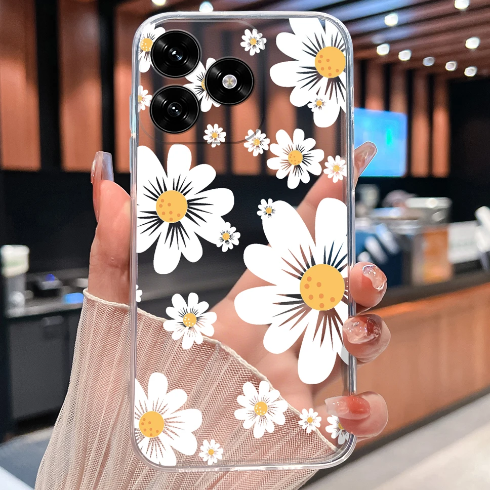Lovely Bear Cartoon Clear Soft TPU Silicone Protective Phone Case Cover