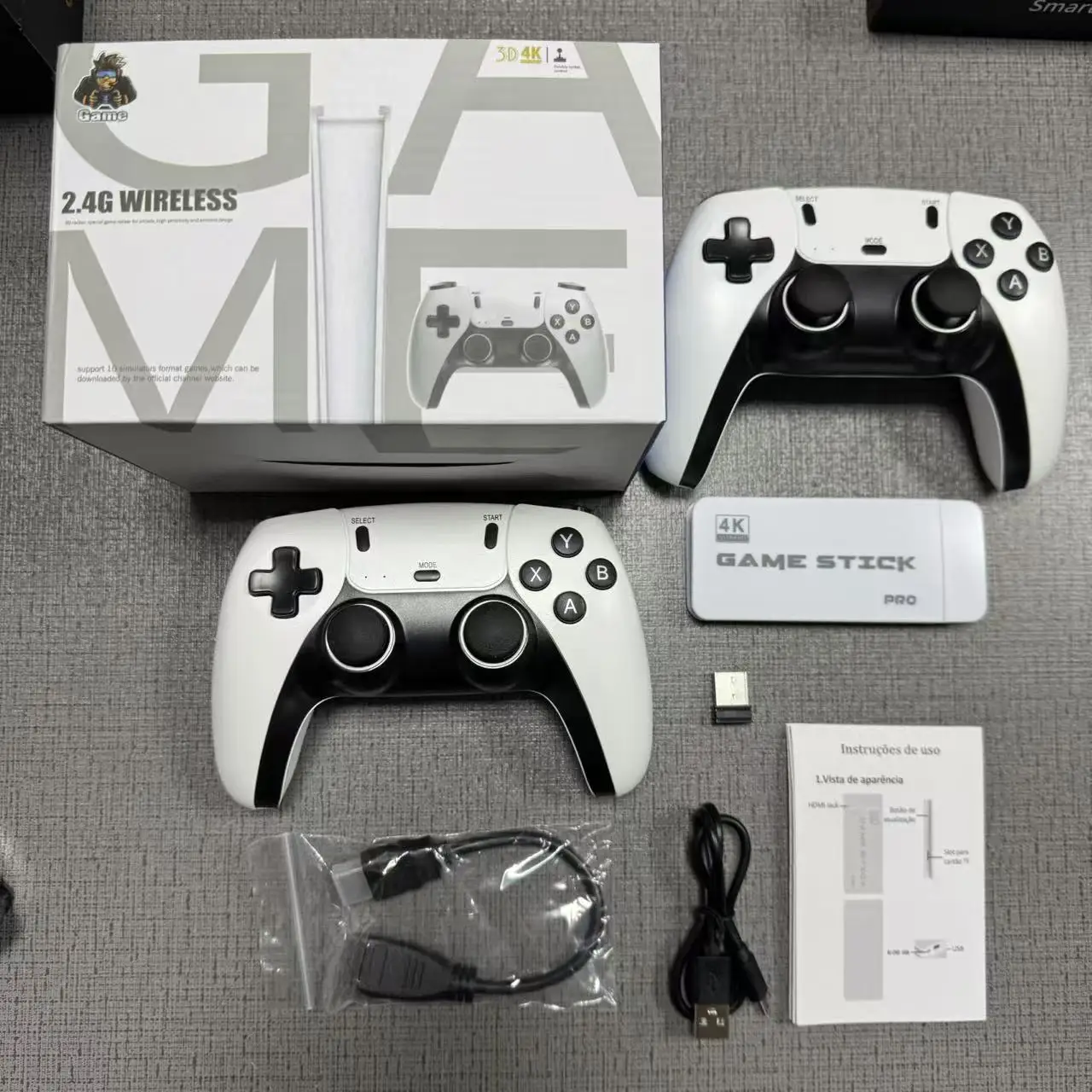 Consola de videojuegos 4K TV Game Stick M15, 40000 +/50000 juegos integrados, mando inalámbrico de 128G, mando Retro - Image 2