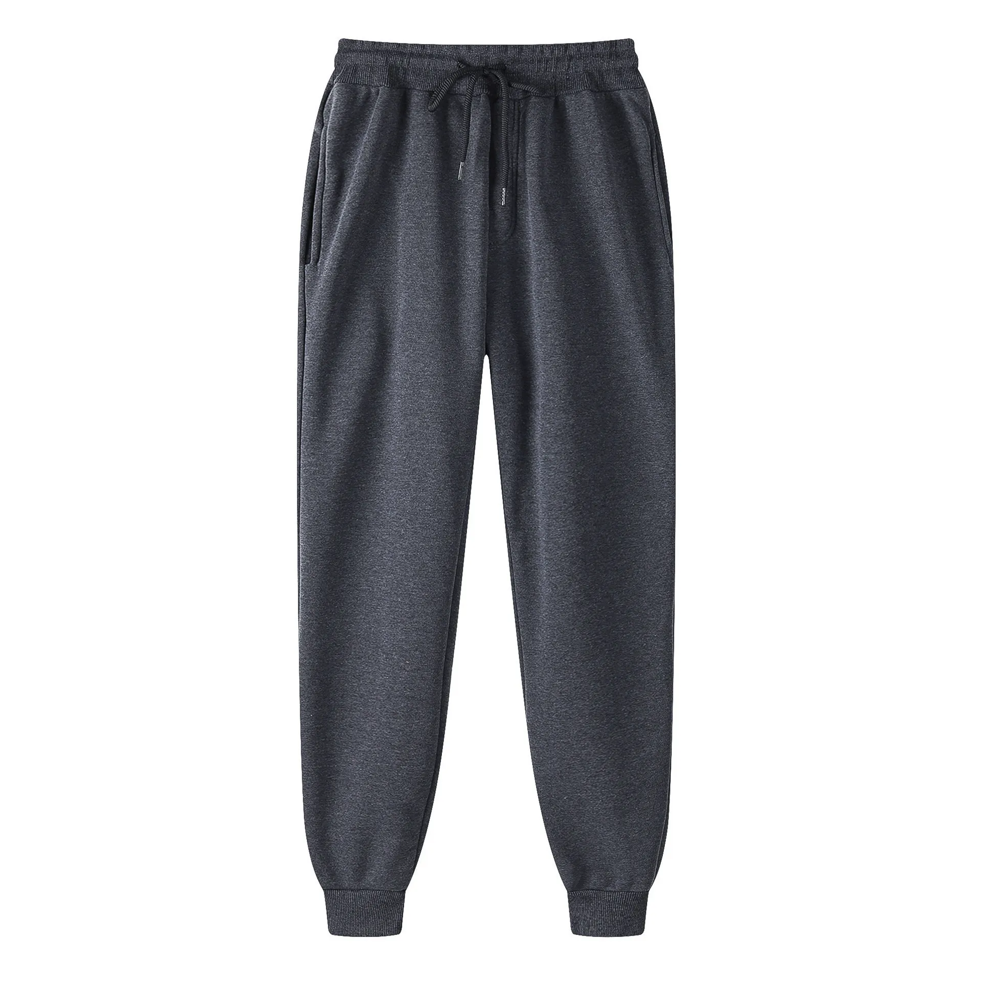 Men's Fleece Pants Sweatpants Joggers Winter Pants Trousers Side Pockets Elastic Waist Fleece Comfort Warm Daily Casual Unisex 5