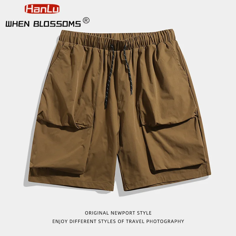 Men's Summer New 3D Pocket Design Workwear Shorts, Men's Fashion Brand Loose Casual Outdoor Quick Drying Shorts