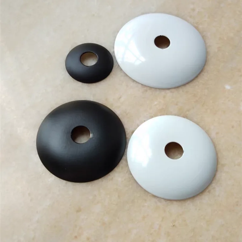Black and white metal circular cover curved cover pendant lamp base tray table wall lamp decoration DIY lighting accessories