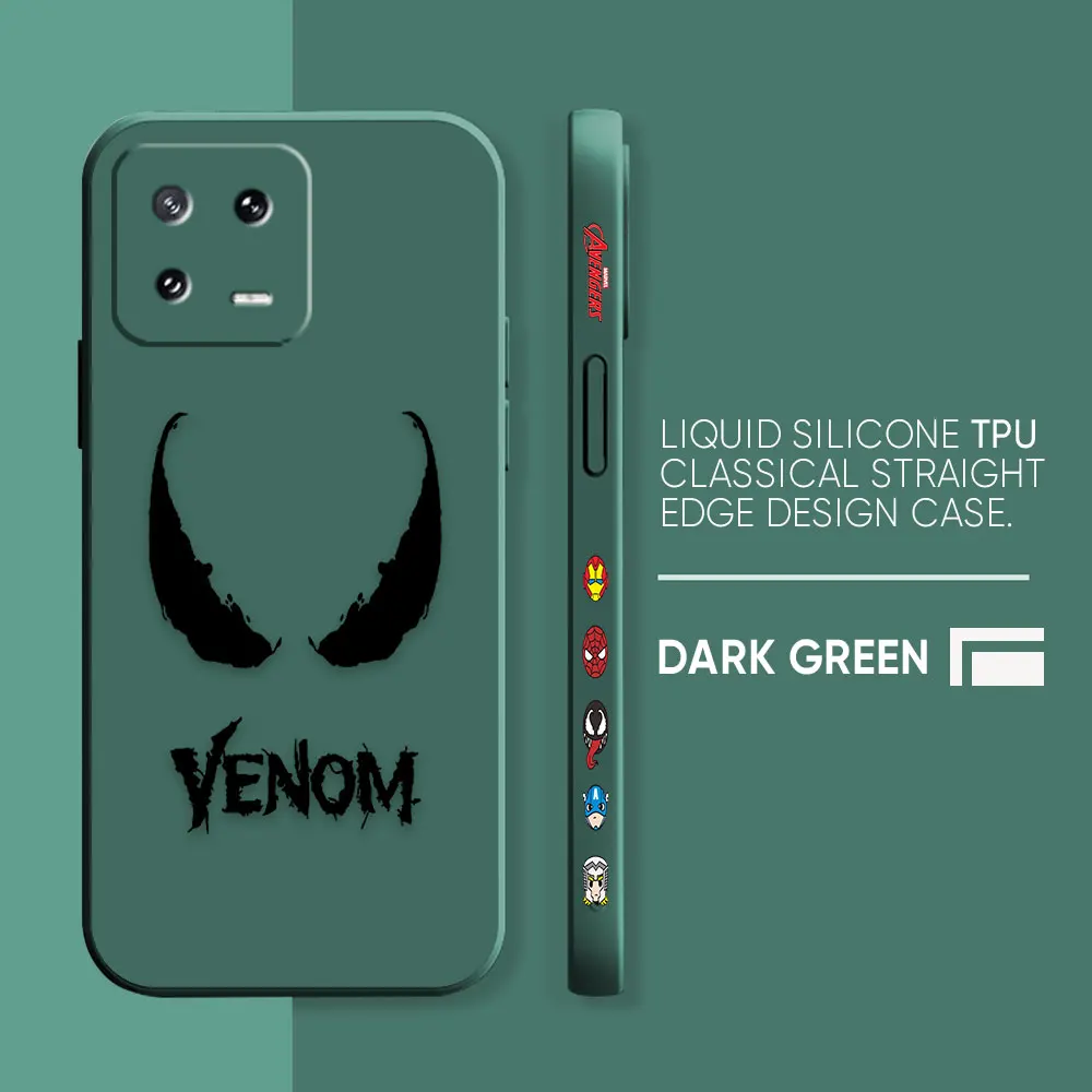 thumbnail image 1 of Funda de teléfono para Xiaomi POCO F3 F4 F5 M2 M3 M4 M5 X2 X3 X4 X5 GT Pro 4G 5G Capa Simple funda de silicona líquida Marvel Comics Venom, 1 of 5