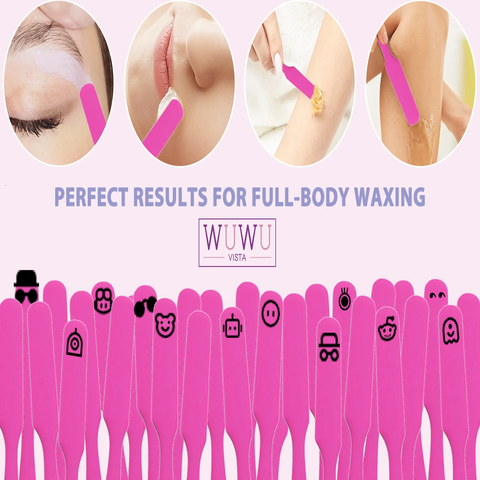 non-stick wax silicone spatula hair removal accessories easy to clean and reusable large area hair removal wax scraper hair removal wax