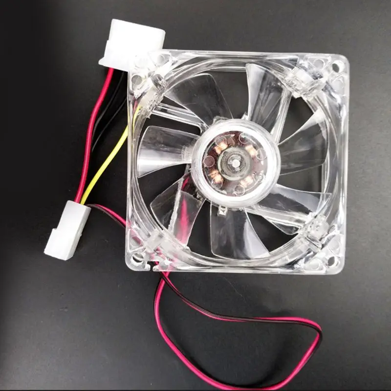 CPU Coolers,Radiators System RGB LED 80mm for CASE Fan,Quiet Edition High  Colorful Chassis Fan for PC CPU Cases P9JB