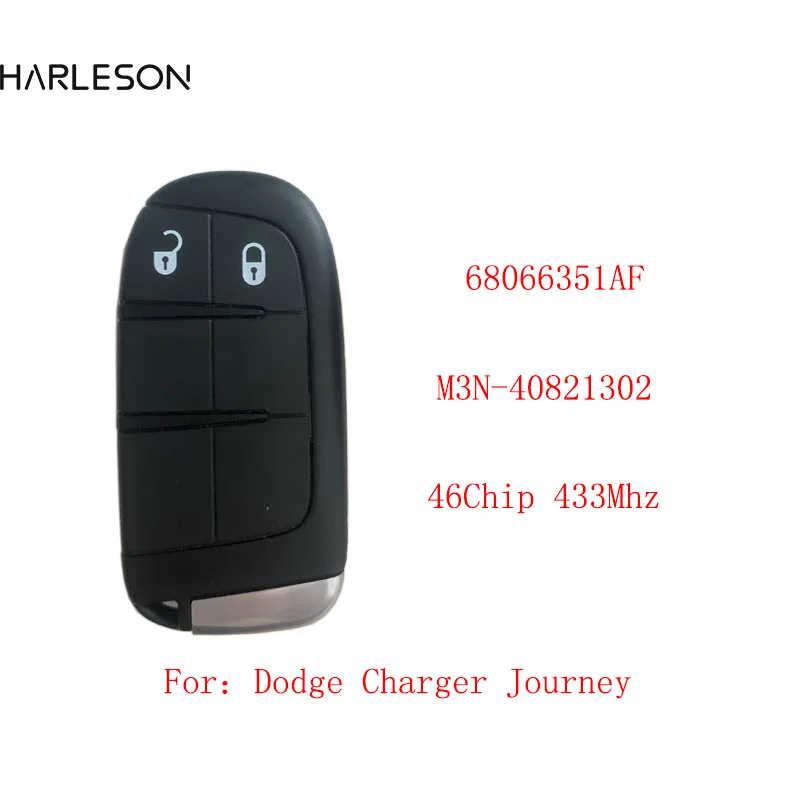 2Button Smart Remote Car Key 433MHz for Chrysler for Dodge Charger Journey Challenger Durango 300 HITAG 2 46 chip M3N-40821302