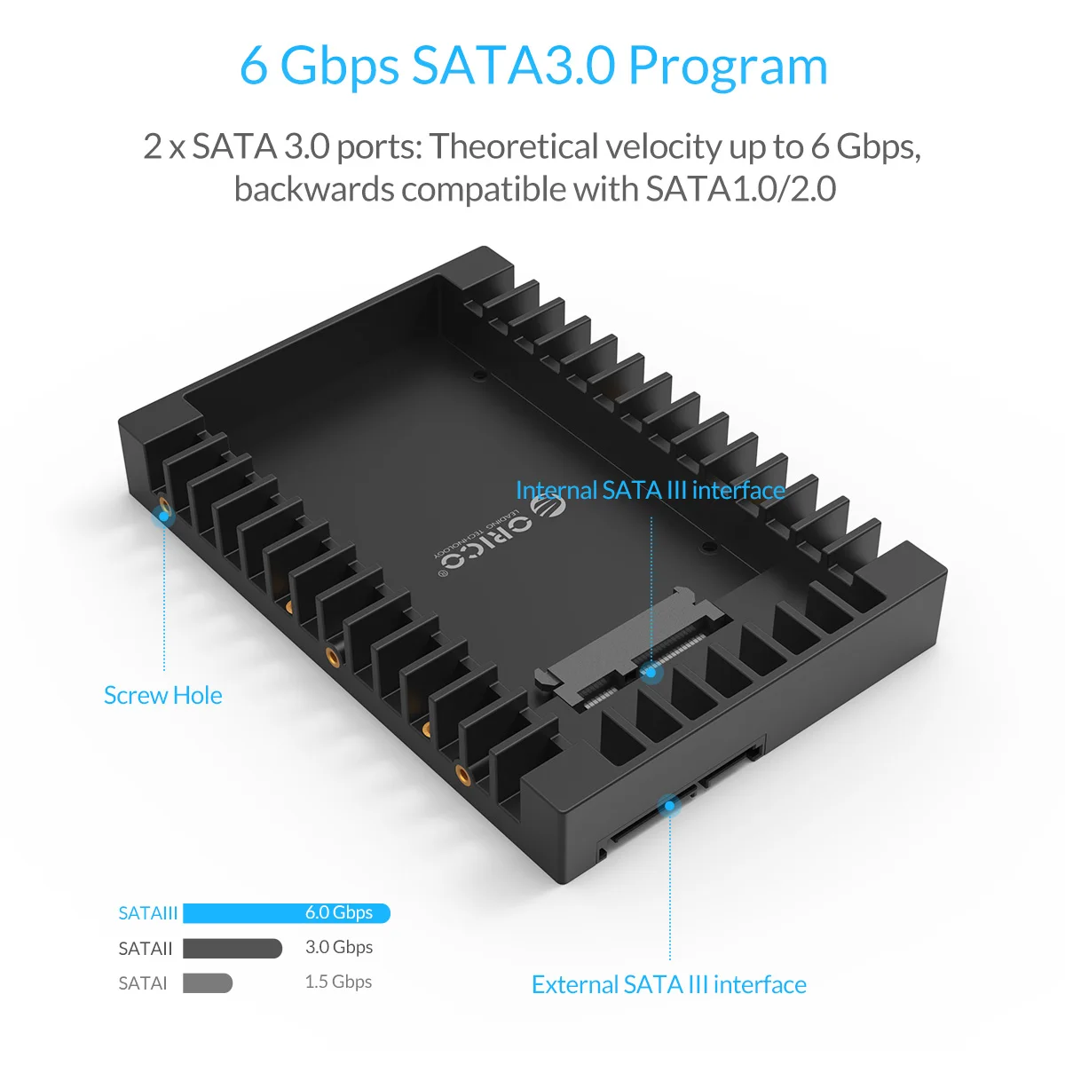 de disque dur interne en acier adaptateur de cadre mobile sata pouces