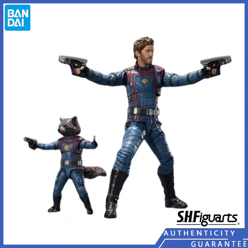 

[In stock] Bandai SHF Marvel Guardians of the Galaxy 3 Star-Lord Rocket Raccoon Childrens Gifts Collections Model Action Figures