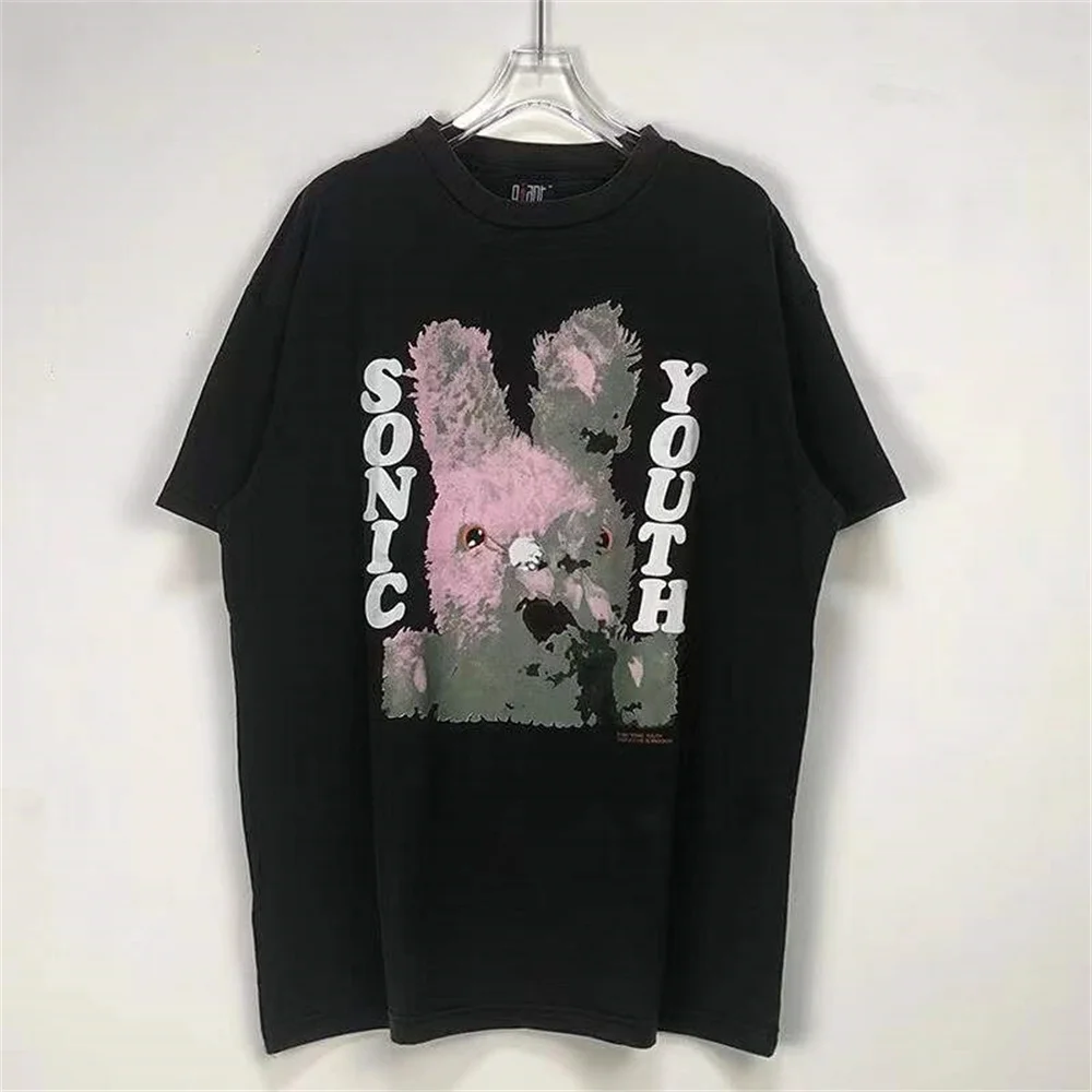 

2023 VTG FOG Sonic Youth Printed 100% Full Cotton Oversize High-Street Wearing Famous Same Wahsed Round Neck T-Shirt Man Women