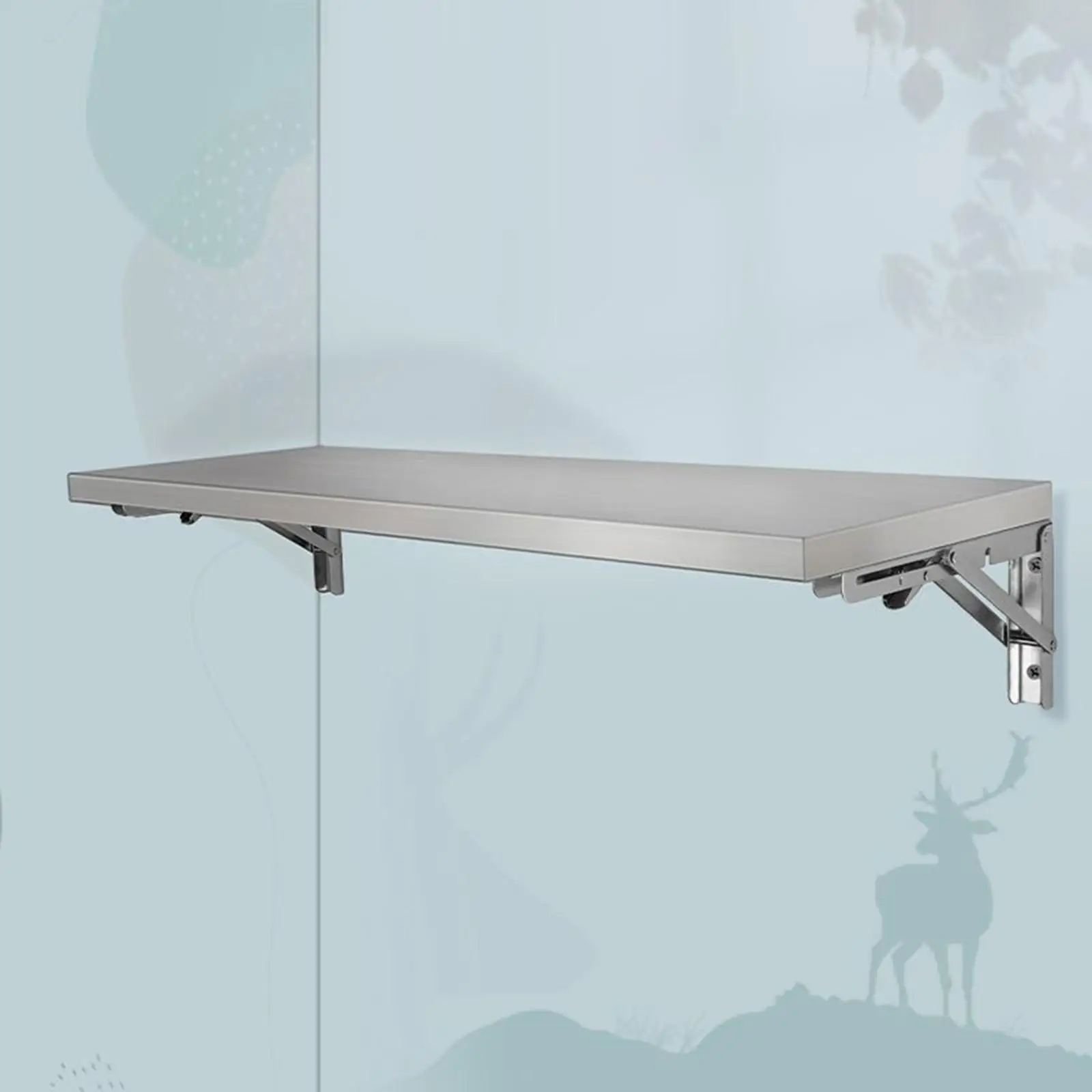 Drop Down Folding Concession Shelf Floating Shelf Home Food Stand Serving for Dining Room Utility Room Hotel Food Truck