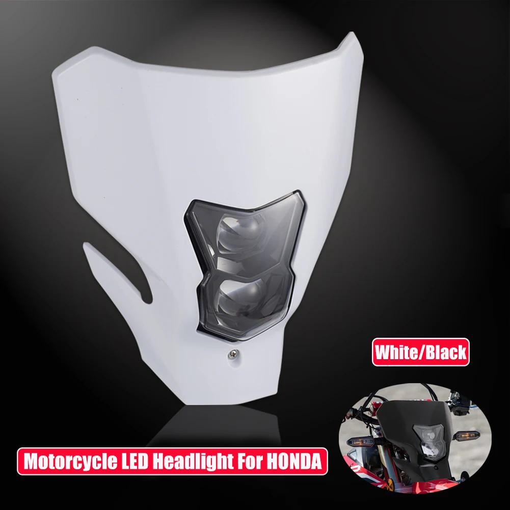 

Мотоциксветильник светодиодный налобный фонарь, налобный фонарь для Honda CR CRF XR CRF450L CRF450XR CRF 450L 450XR, внедорожный питбайк