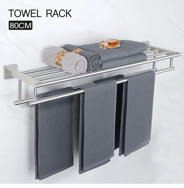 Bathroom Towel Rack Bar Replacement  Towel Rack Shelf Bathroom -  35/45/55cm Towel - Aliexpress