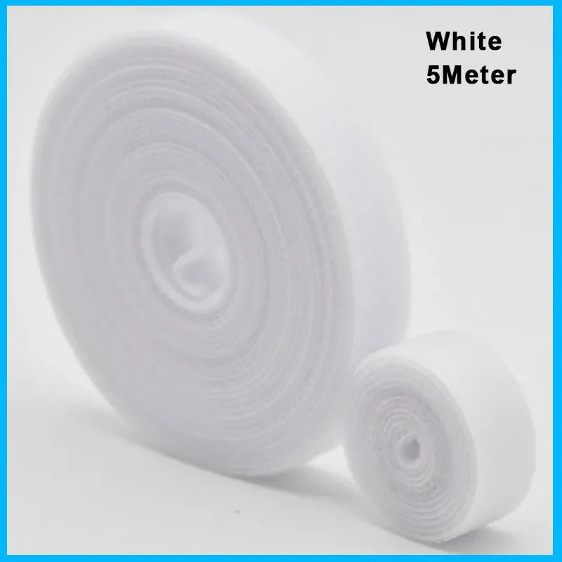 Reusable 5M Nylon Hook & Loop Cable Organizer Strap