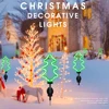 Christmas Tree Solar Lights Fluorescent Plug-in Garden Decorative Light Outdoor Waterproof Artificial Christmas Tree Decor 1