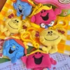 New MR. MEN and LITTLE MISS Sunshine Miss Chatterbox Robert Hargreaves Plush Key Chain For Girls Boys Kids Children Toys 7CM 3