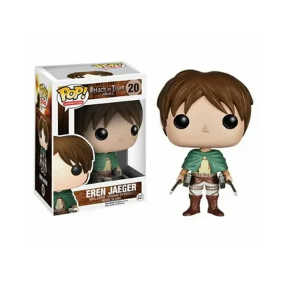 thumbnail image 4 of Funko pop Attack on Titan Eren Jaeger n.° 20 Titan Form n.° 22 Mikasa n.° 21 Figura de vinilo Muñeca Modelo Juguetes, 4 of 5