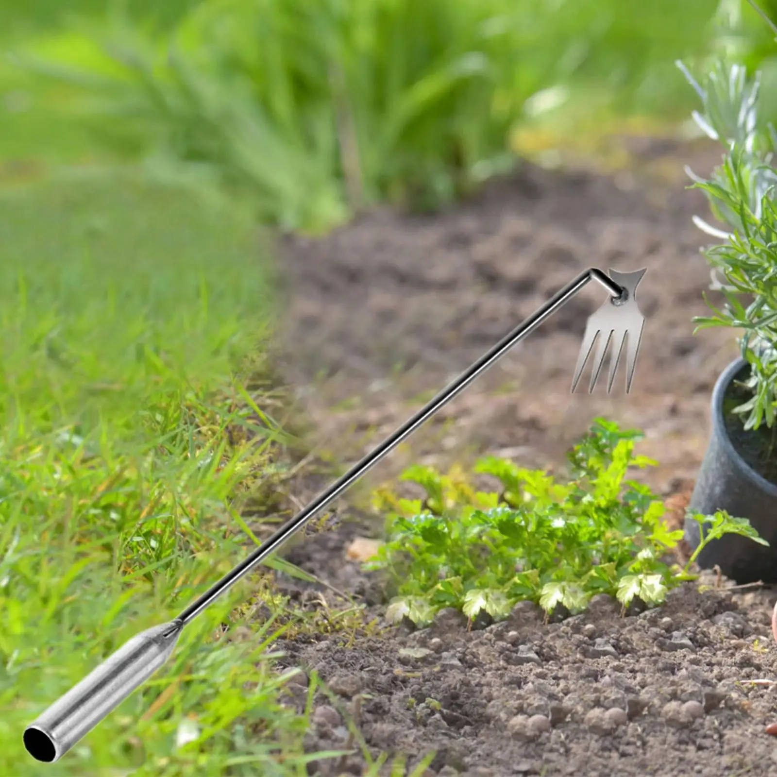 Weeds Puller Tool Stand up Weeder Multifunctional Weeds Root Pulling Tool Gardening Hand Weeding Tool for Backyard Vegetable