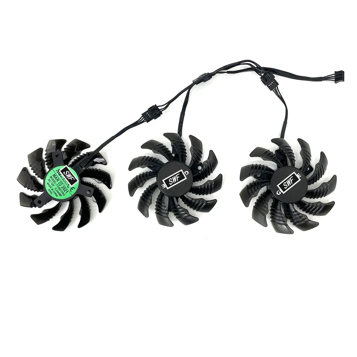 Ventilador de Refrigeração para Gigabyte Aorus T128010su Pld08010s12hh 0.35a Gtx 1080 1070 ti g1 Gaming Placa Gráfica Cooler 75 mm Novo - Imagem 2