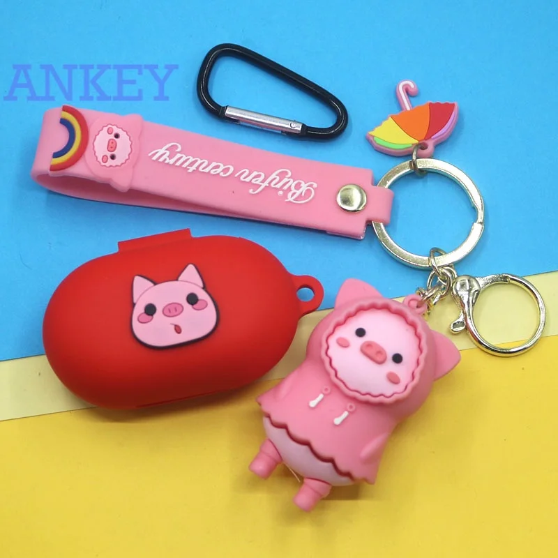 Per Sony Wf-C700N Wf-C500 Custodia Bluetooth C500 C700N Custodia Protettiva Per Cuffie Ciondolo Maiale Maglione Cartone Animato