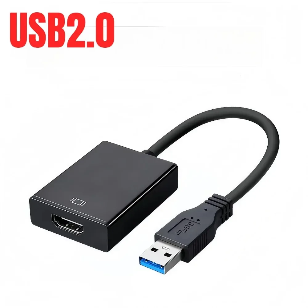 High-Resolution USB to HDMI Adapter with Audio and Video Support