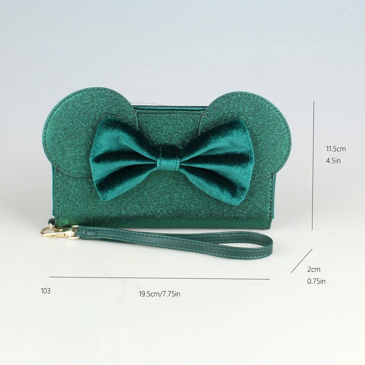 High quality velvet wallet phone case, fashionable shiny metal PU material men's and women's card bags, coin purse