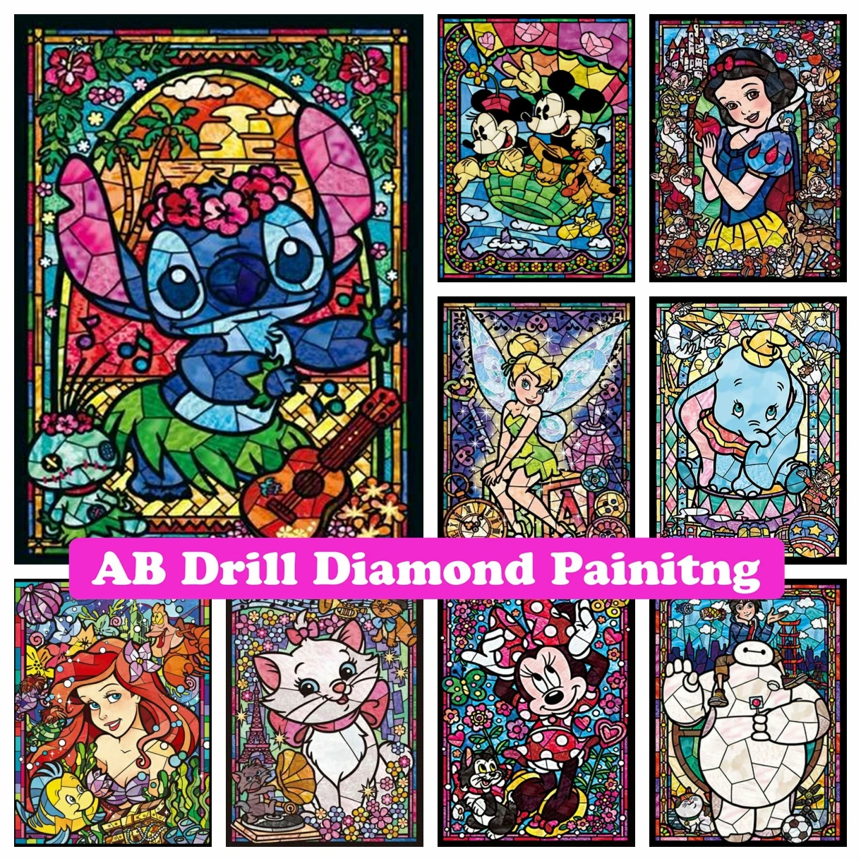 5D AB Diamond Painting DIY Disney Princess DIY Cross Stitch