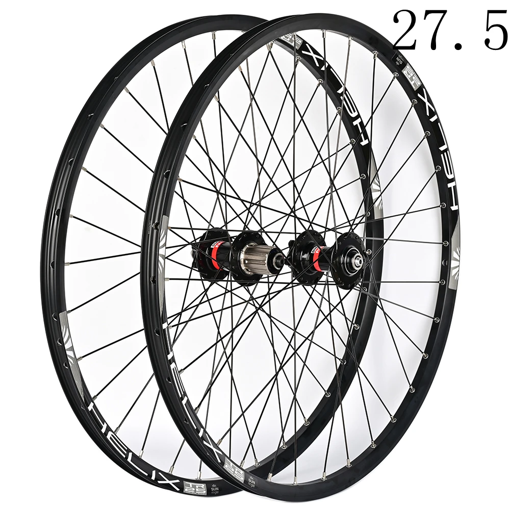 Novatec Fahrradradsatz 26/27,5/29 Zoll mit D042SB Naben QR SunRingle Felge 32 Löcher MTB BIKE Rad Scheibenbremse Innenrohr – Detail 3