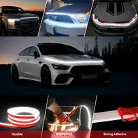 12V Car Hood Light Strip Dynamic Car LED Strip Light Exterior Flexible Headlight Waterproof Daytime Running Light Strip For Car 1